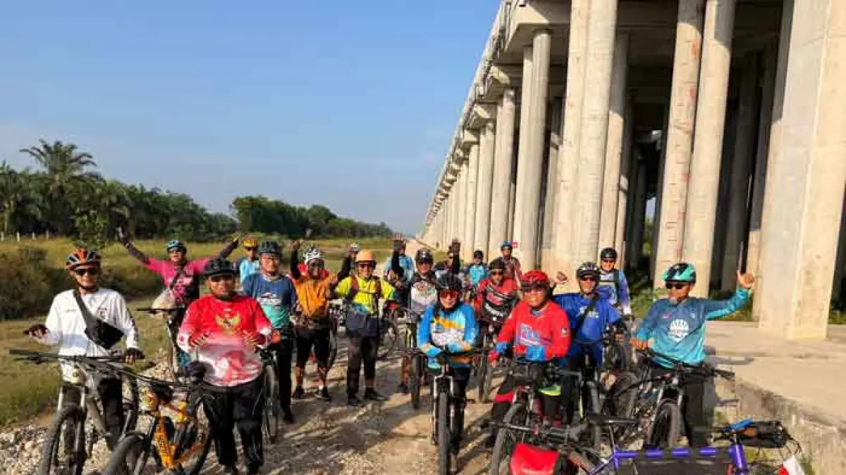 Komunitas Tampan Gowes Community (TGC) Pekanbaru saat menggelar Gowes bersama, beberapa waktu lalu.  TGC untuk Riau Pos