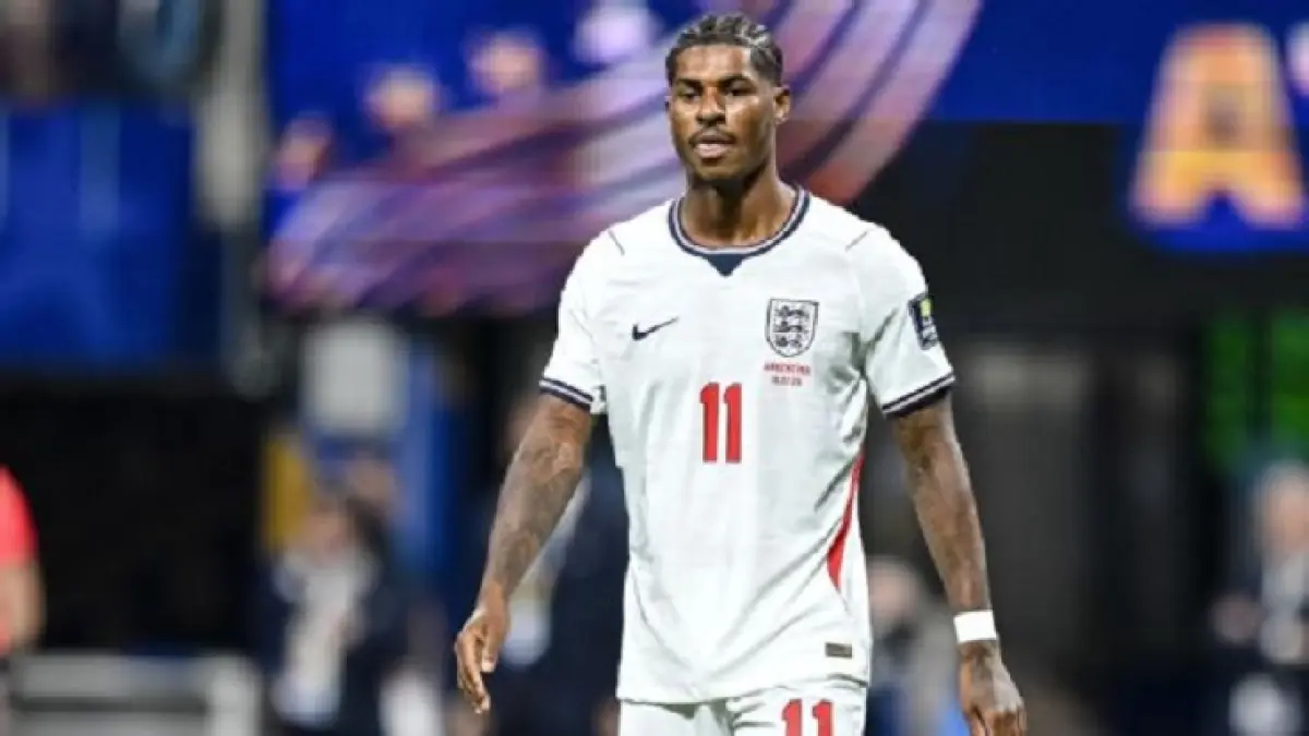Penyerang Timnas Inggris Marcus Rashford akan bergabung kembali dengan Manchester United untuk pramusim. (Harry Langer/DeFodi Images/DeFodi via Getty Images)