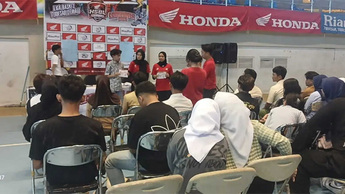 Panitia Riau Pos HSBL 2026 seri Bangkinang menggelar technical meeting dan drawing di Hall A Sport Centre Bangkinang, Selasa (11/8/2026). Kamaruddin/RIAUPOS.CO