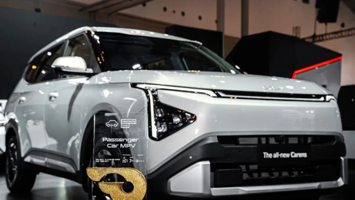The all-new Carens berhasil membawa pulang penghargaan “Favorite Passenger Car MPV” (10/8/2026). (Istimewa)