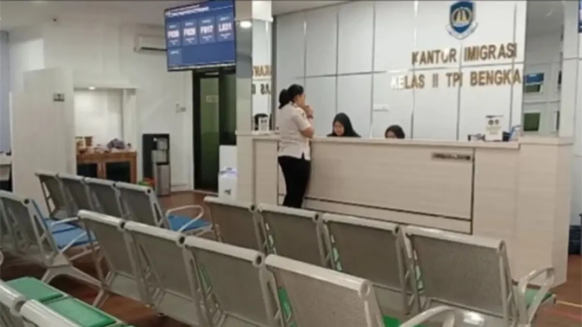 Bagian pelayanan publik Kantor Imigrasi Kelas II TPI Bengkalis yang sudah direnovasi mulai difungsikan untuk melayani masyarakat, Rabu (12/8/2026). (Istimewa)