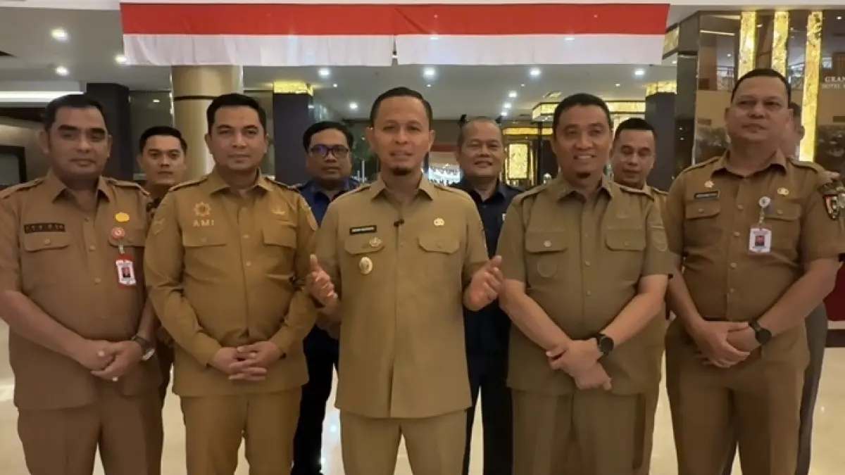 Wako Pekanbaru Agung Nugroho didampingi Wawako Pekanbaru Markarius Anwar dan jajaran OPD Pemko Pekanbaru. (ISTIMEWA)