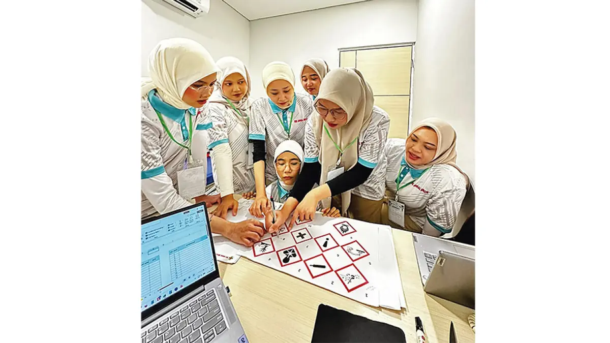 Suasana amazing race di RS Awal Bros Panam yang merupakan bagian dari rangkaian HUT ke-28 RSAB tahun. Foto diambil belum lama ini. 
