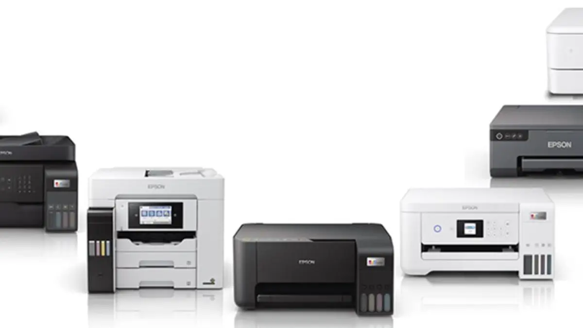 Jajaran printer tangki tinta berkapasitas besar Epson. (JPG) 
