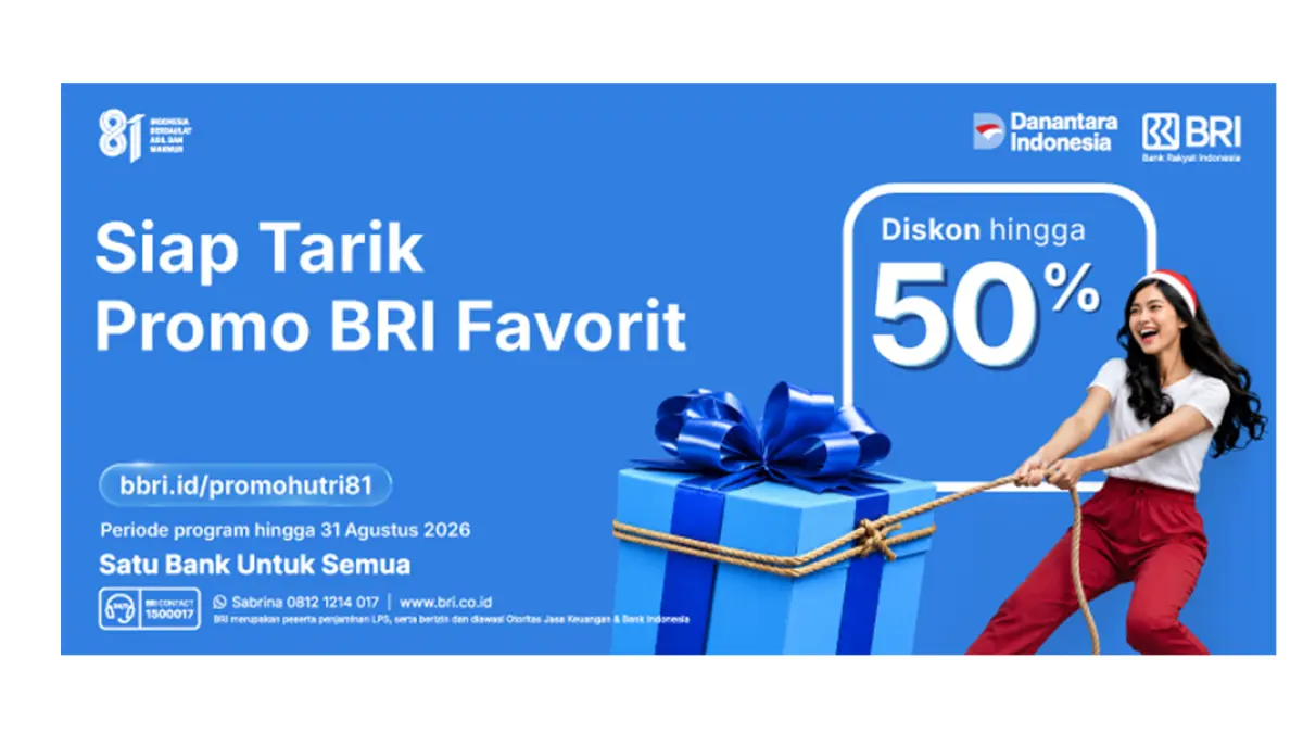 Promo Spesial BRI dalam rangka menyambut HUT ke-81 Republik Indonesia. (Dok. BRI)