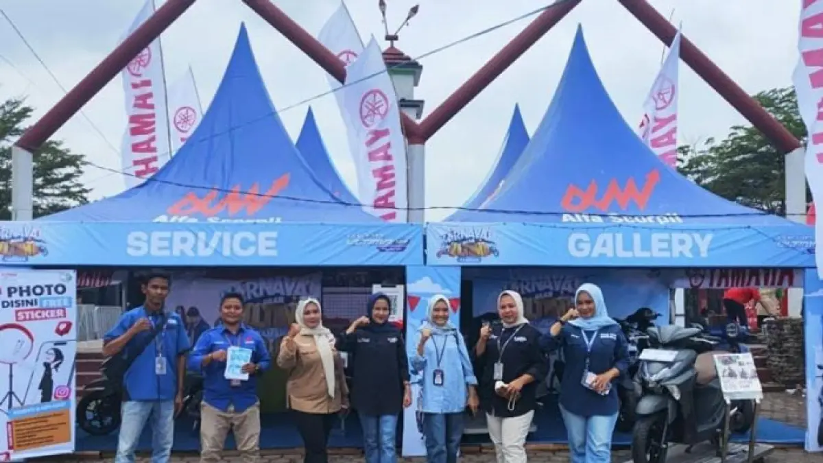 Karnaval Gear Ultima Yamaha Pacu Jalur. (Istimewa)