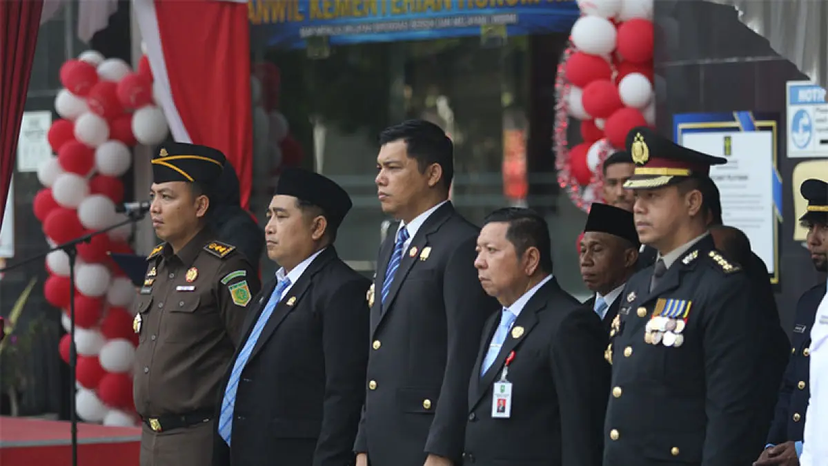 Suasana peringatan Hari Pengayoman ke-81 pada Rabu (19/8/2026). Foto Humas Kanwil Kemenkum Riau
