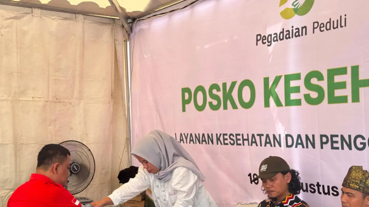 Posko kesehatan di lokasi Pacu Jalur Tradisional Kuansing. (Istimewa)