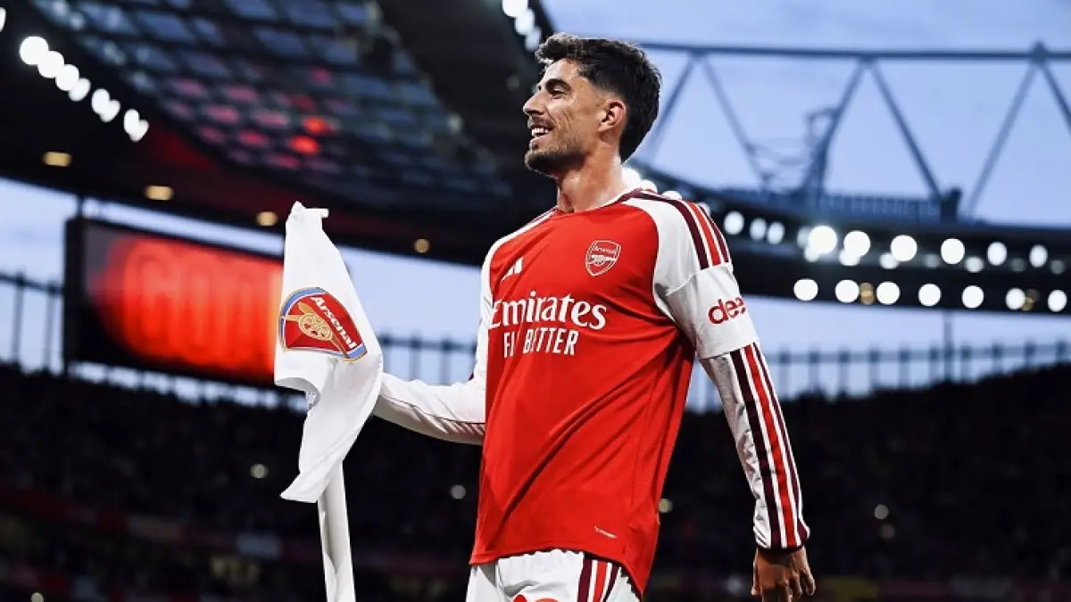 Kai Havertz mencetak gol pembuka Arsenal saat mengalahkan Coventry City 3-0 dalam laga perdana mereka di Liga Premier musim ijni. (Instagram @kaihavertz29)
