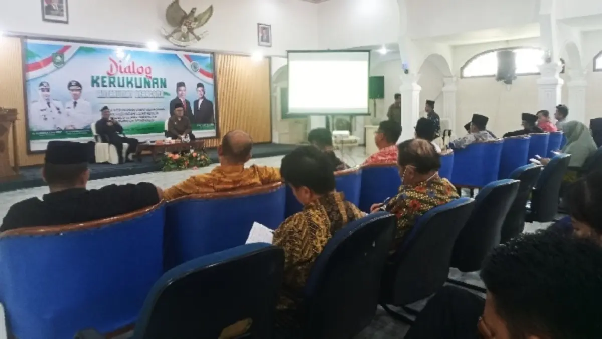 MUI Kabupaten Bengkalis melalui bidang Komisi Kerukunan Umat Beragama dan Hubungan Luar Negeri menggelar Dialog Kerukunan antar Umat Beragama, Sabtu (22/8/2026). (iSTIMEWA)