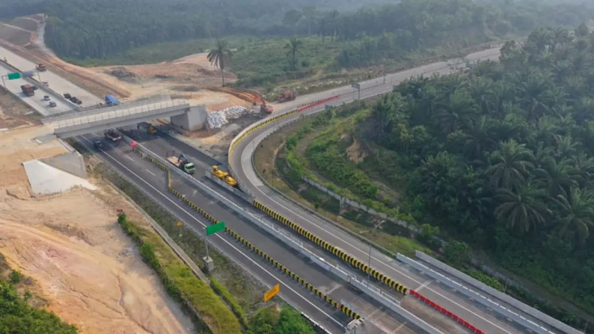 PT Hutama Karya (Persero) akan mengalihkan akses masuk Jalan Tol Pekanbaru–Dumai melalui Pintu Tol Bypass Pekanbaru mulai Jumat, 28 Agustus 2026. (Istimewa)