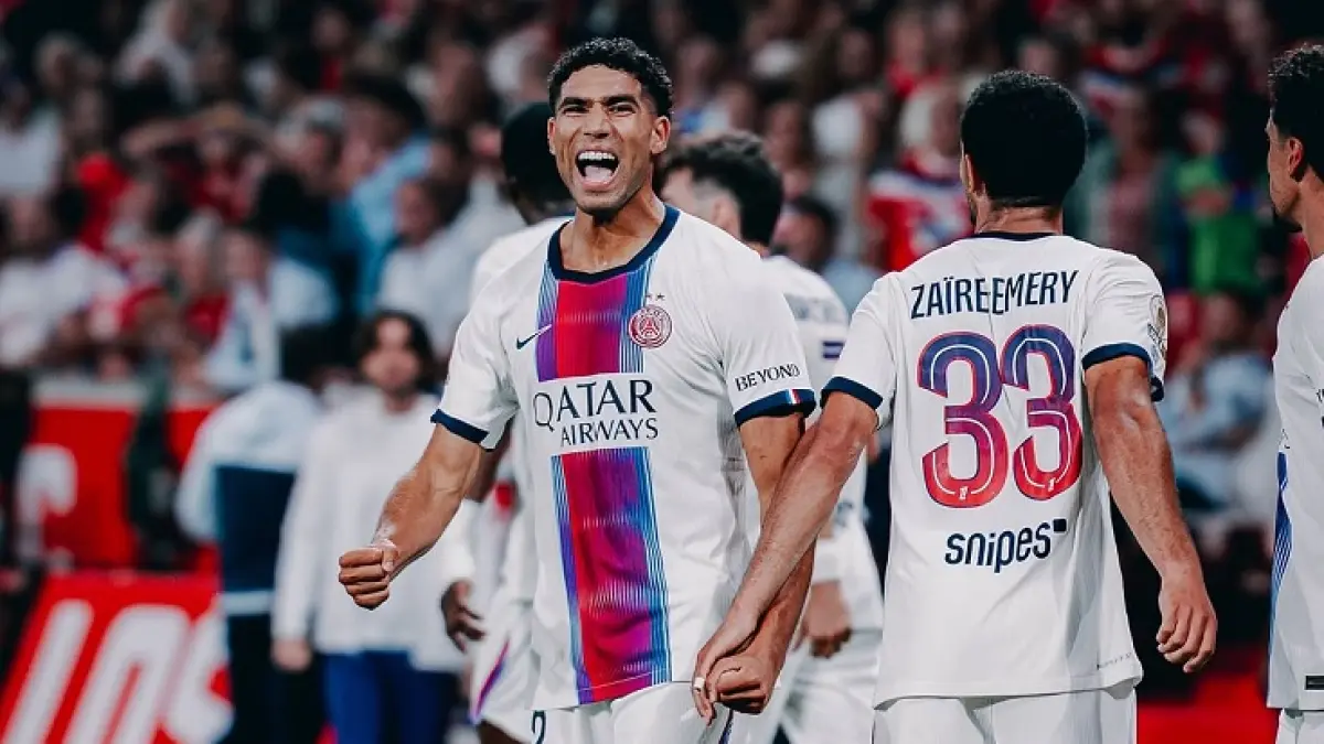 Juara bertahan Ligue 1, PSG melakukan comeback dramatis untuk terhndar dari kekalahan melawan Lille. ((nstagaram @psg)