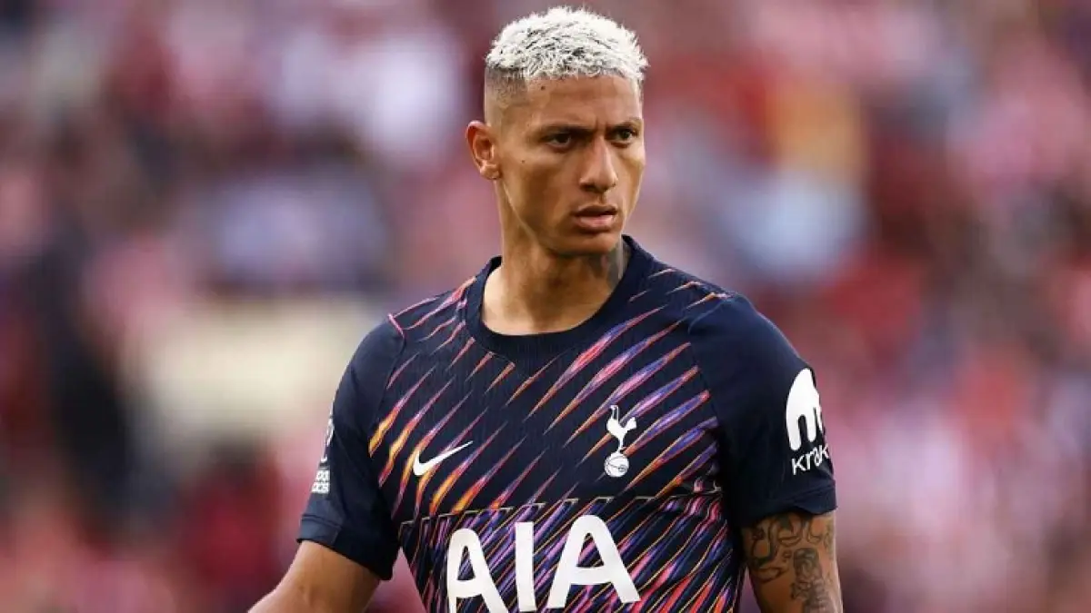 Richarlison tidak masuk dalam skuad Tottenham Hotspur dalam kekalahan kandang melawan Newcastle United. )Jacques Feeney/Offside/Offside via Getty Images)