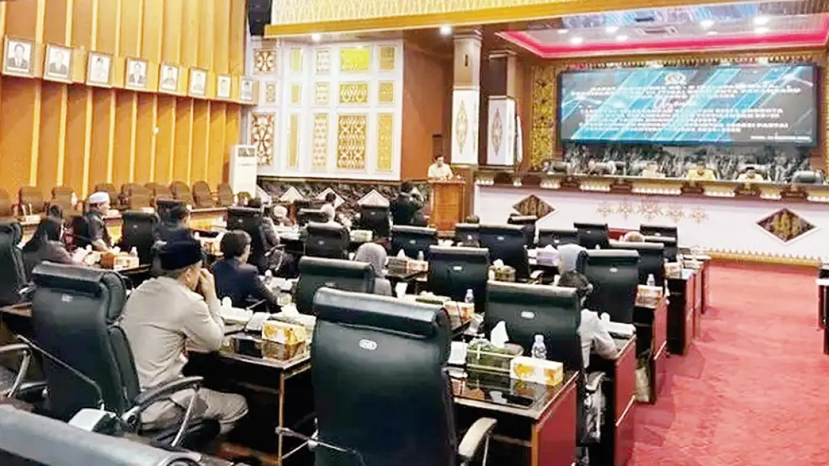  Suasana Rapat Paripurna hasil reses DPRD Kota Pekanbaru, Senin (31/8/2026). (hendrawan kariman/riau pos)