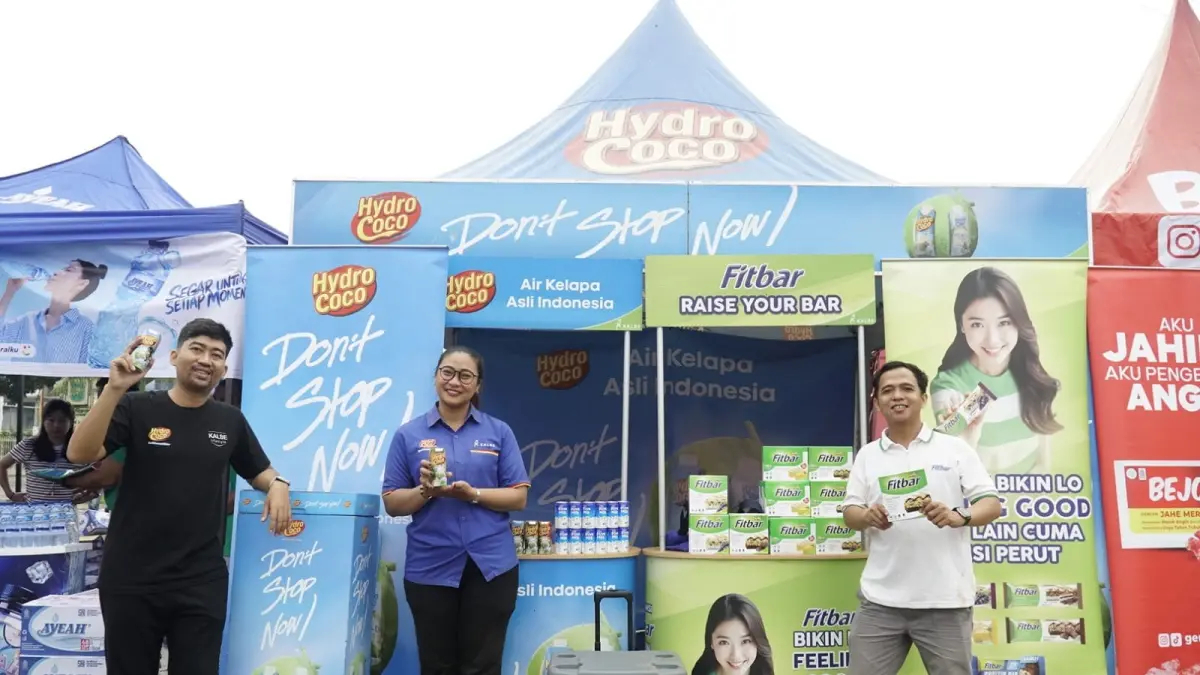  Kalbe turut memeriahkan kegiatan Gowes Merdeka 2026 yang digelar Riau Pos di depan Kantor Gubernur Riau, Ahad (30/8/2026). 