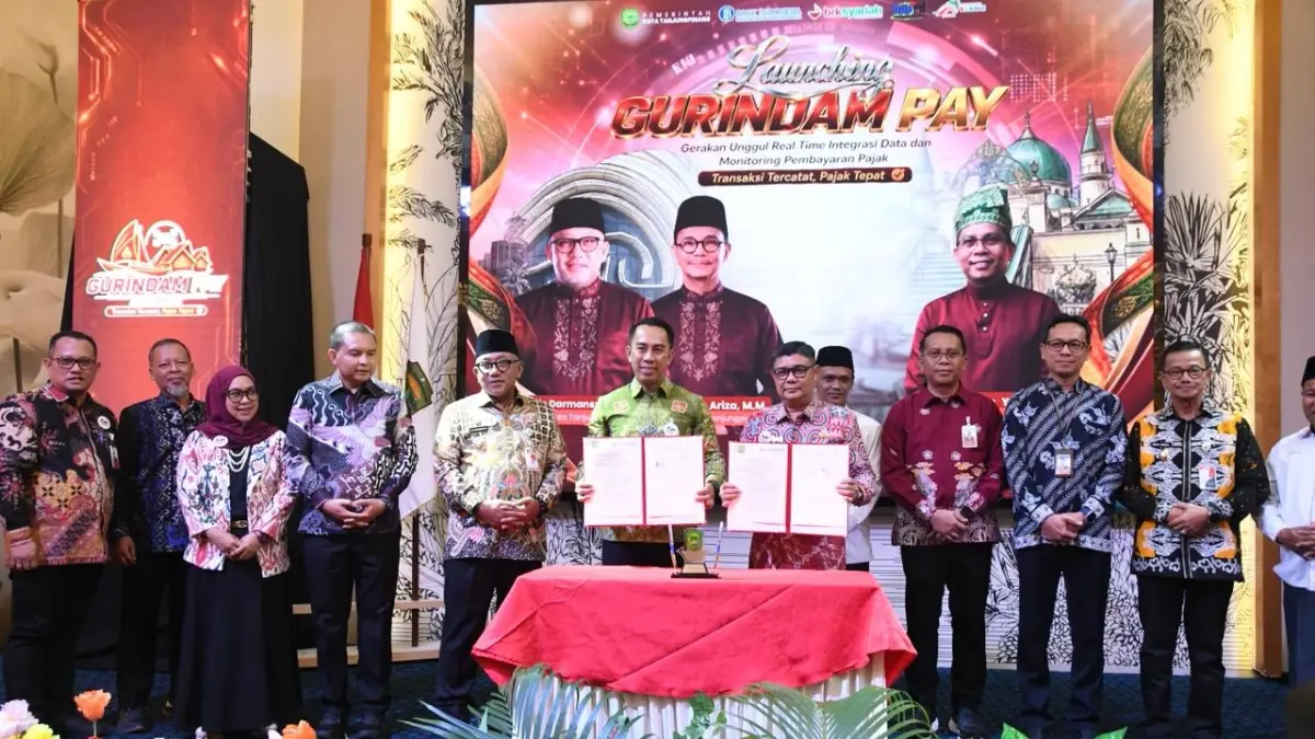 Peluncuran Gurindam Pay dari BRK Syariah dan Pemko Tanjungpinang  untuk mengoptimalkan Pendapatan Asli Daerah.