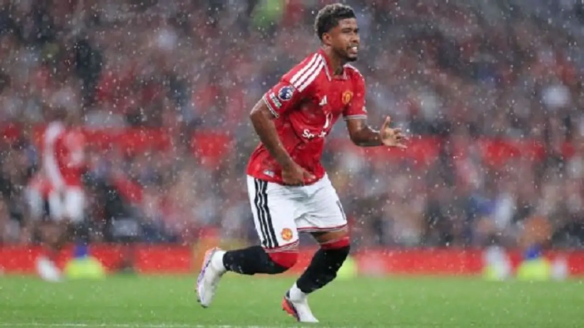 Andrey Santos adalah salah satu dari tiga gelandang baru Manchester United musim ini. (Simon Stacpoole/Offside/Offside via Getty Images)