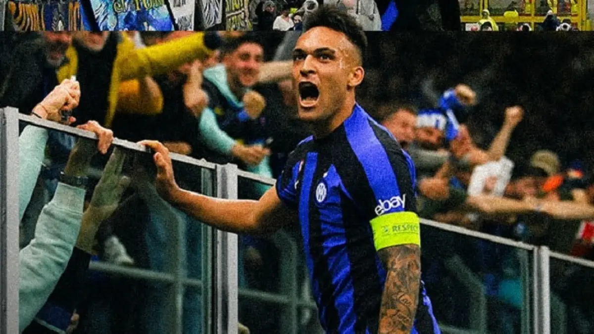 Lautaro Martínez mencetak dua gol untuk membawa Inter Milan mengalahkan Napoli 3-2 di Serie A Italia. (Instagram @inter)