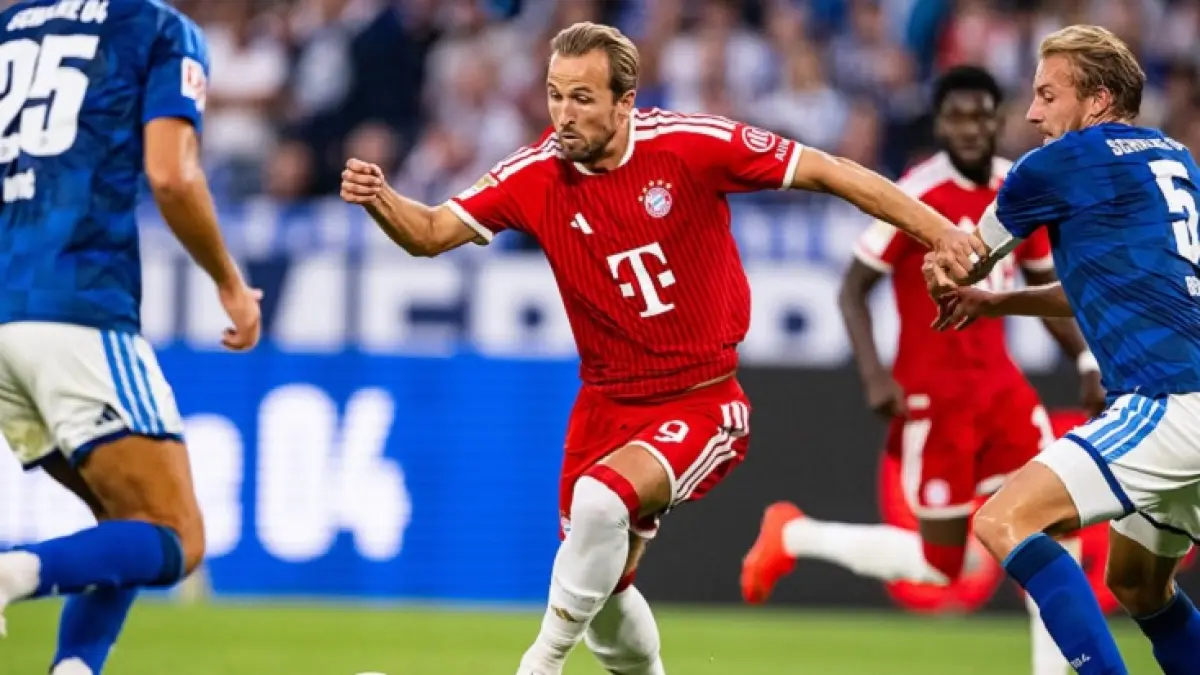 Mesin gol Bayern Munchen Harry Kane memiliki peluang besar untuk mencetak gol kemenangan di menit-menit akhir saat melawan Schalke 04 di Bundesliga. (Instgaram @harrykane)
