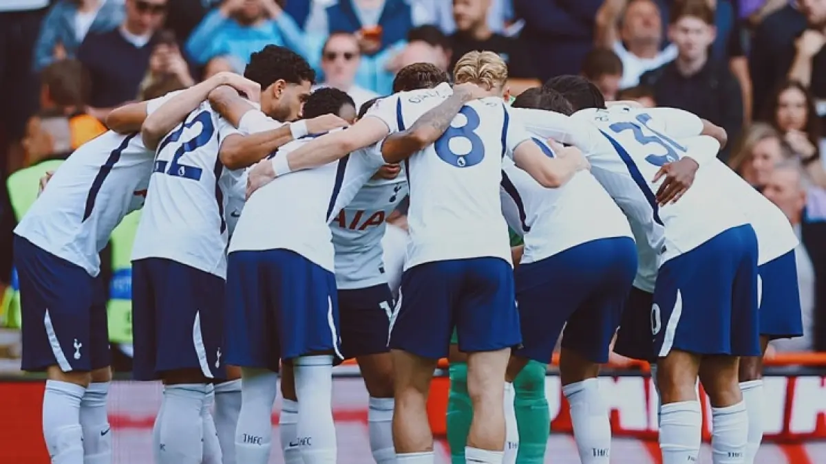 Tottenham Hoyspur belum mencetak gol setelah tiga pertandingan fi Liga Premier, meskipun mereka berhasil meraih satu poin melawan Nottingham  Forest. (Instagram @spursofficial)