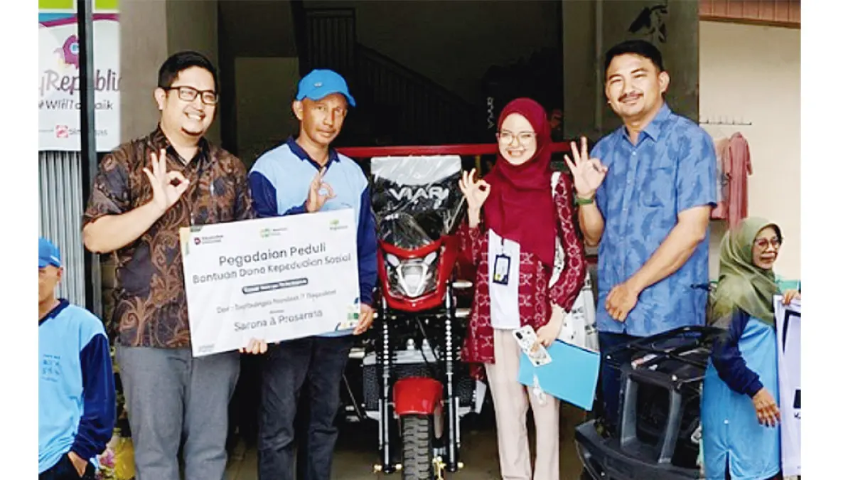 PT Pegadaian (Persero) Kantor Wilayah II Pekanbaru memberikan bantuan alat dan mesin pertanian kepada Kelompok Tani Rimbun yang berlokasi di Jorong Pariak Putuih, Nagari Ampang Gadang, Kabupaten Agam, Sumatera Barat, baru-baru ini. (PT PEGADAIAN untuk riau pos)
