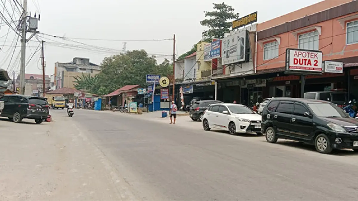 Teluk Kuantan dan sekitarnya masih dilanda kabut asap, Rabu (9/9/2026). Foto Desriandi Candra