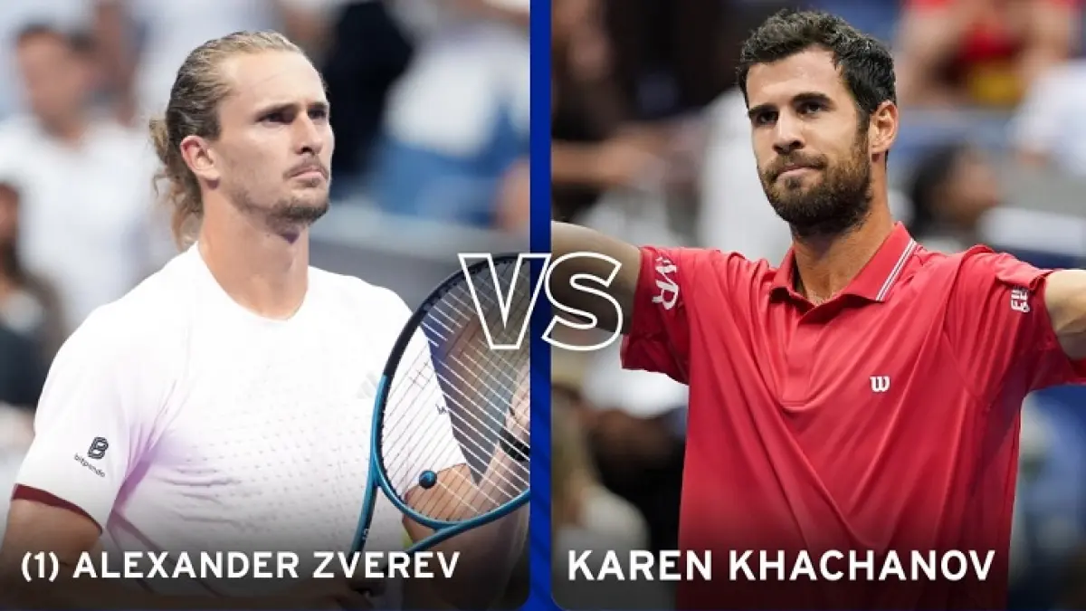 Petenis unggulan No.1 dari Jerman Alexander Zverev akan menghadapi Karen Khachanov di semifinal US Open usai mengalahkan Botic van de Zandschulp 6-2, 7-5, 6-1 di perempatfinal, Kamis (10/8/2026) pagi WIB. (Instagram @usopen)
