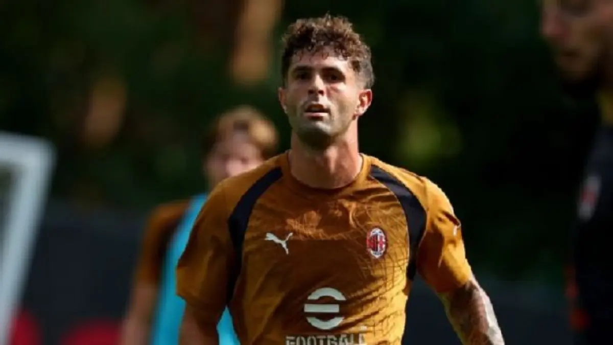 Christian Pulisic belum bermain satu menit pun untuk AC Milan musim ini. (Giuseppe Cottini/AC Milan via Getty Images)