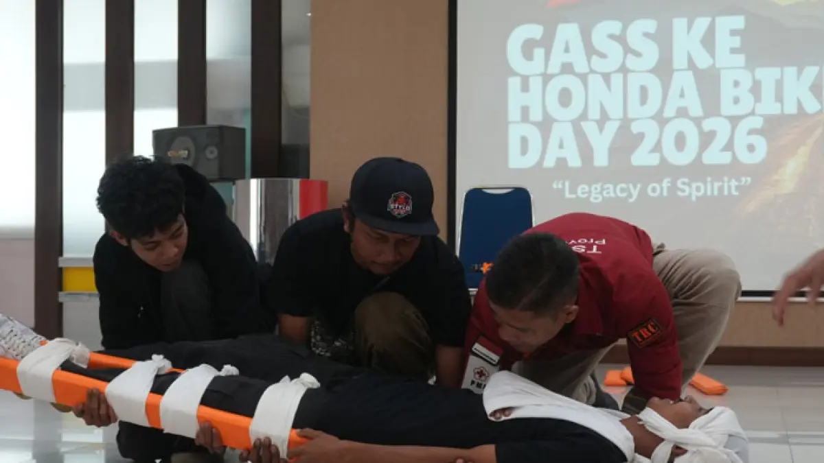 70 Bikers HOBIKU ikuti kegiatan safety riding dan edukasi keselamatan di Capella Honda akhir pekan lalu. (Istimewa)