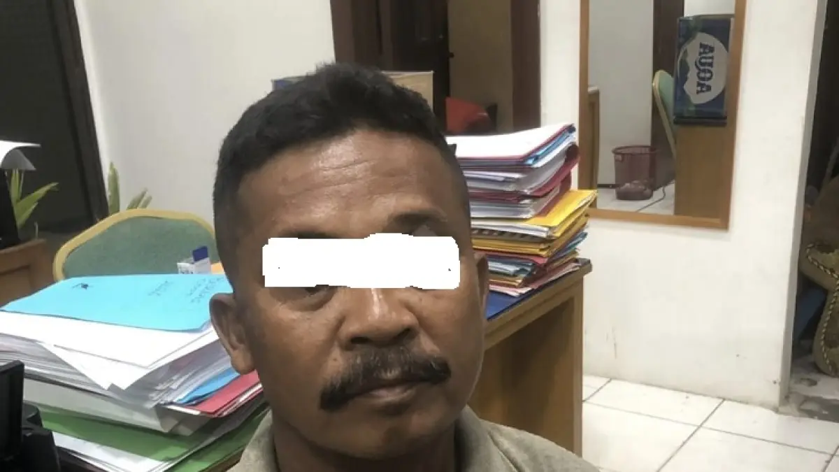 Terduga pelaku karhutla diamankan polisi.(Humas Polres Inhu)