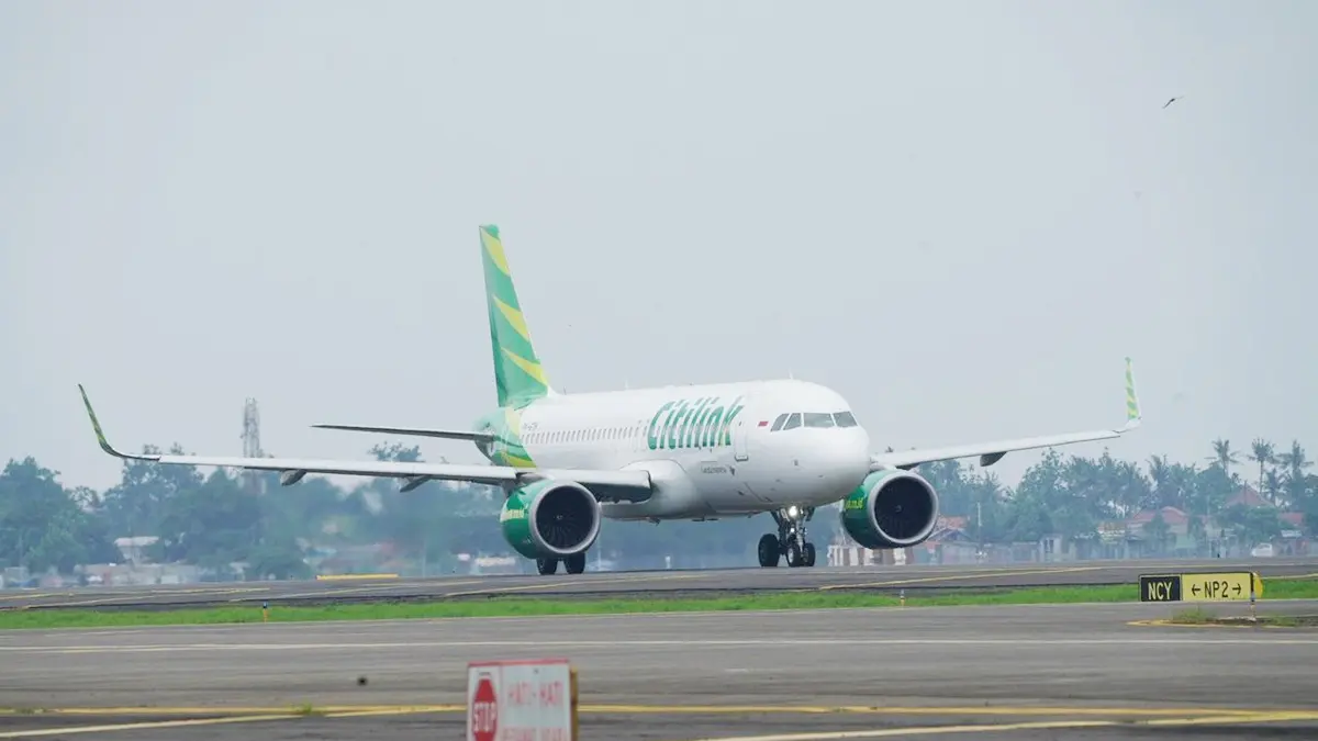 Ilustrasi pesawat Citilink. (JPG)