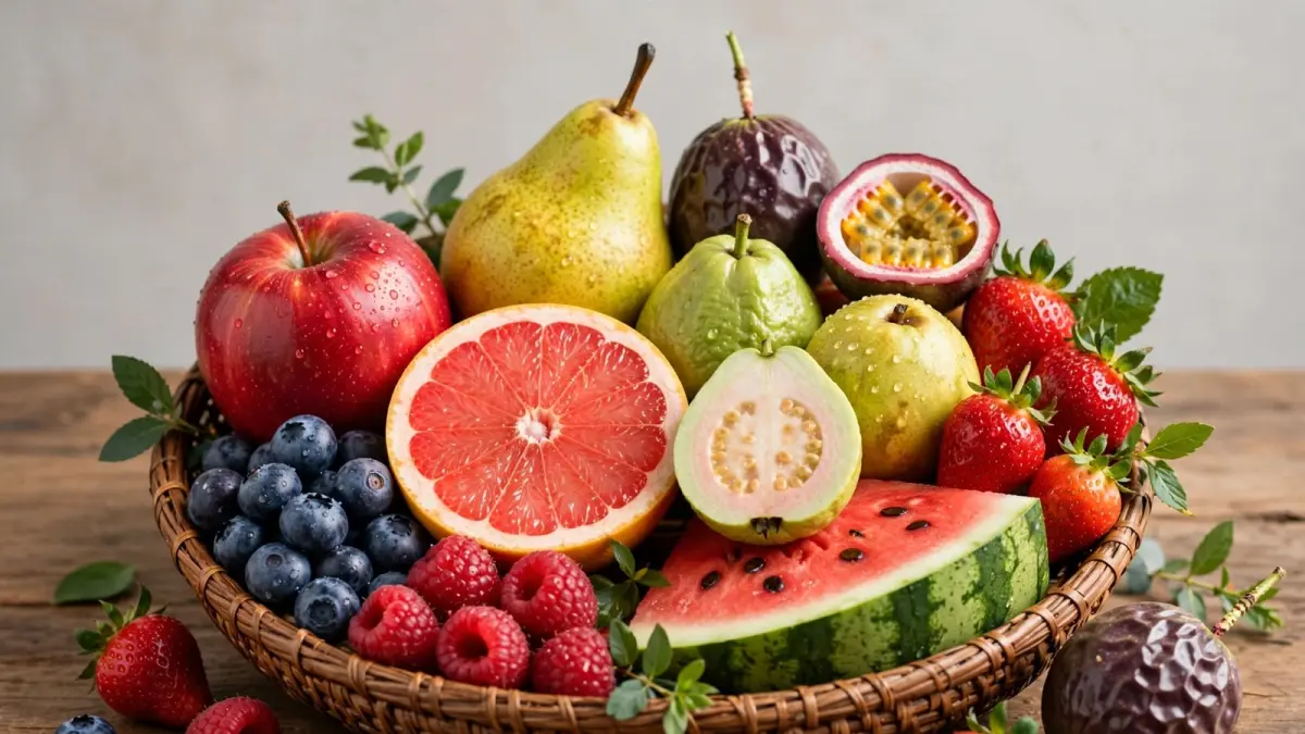 Pilihan buah terbaik untuk menurunkan berat badan yang rendah kalori dan tinggi serat.(META AI)