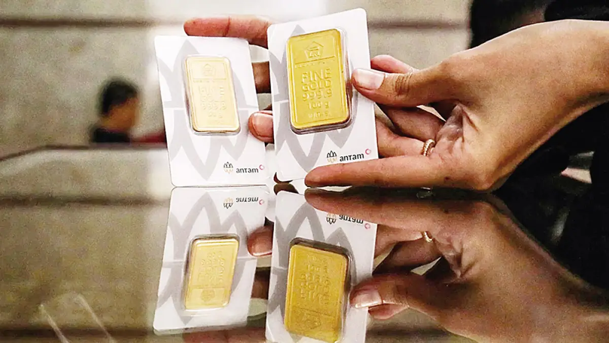 Emas Antam mengalami kenaikan harga sebesar Rp6.000 menjadi Rp2.637.000 per gram, Kamis (17/9/2026). (JawaPos.com)