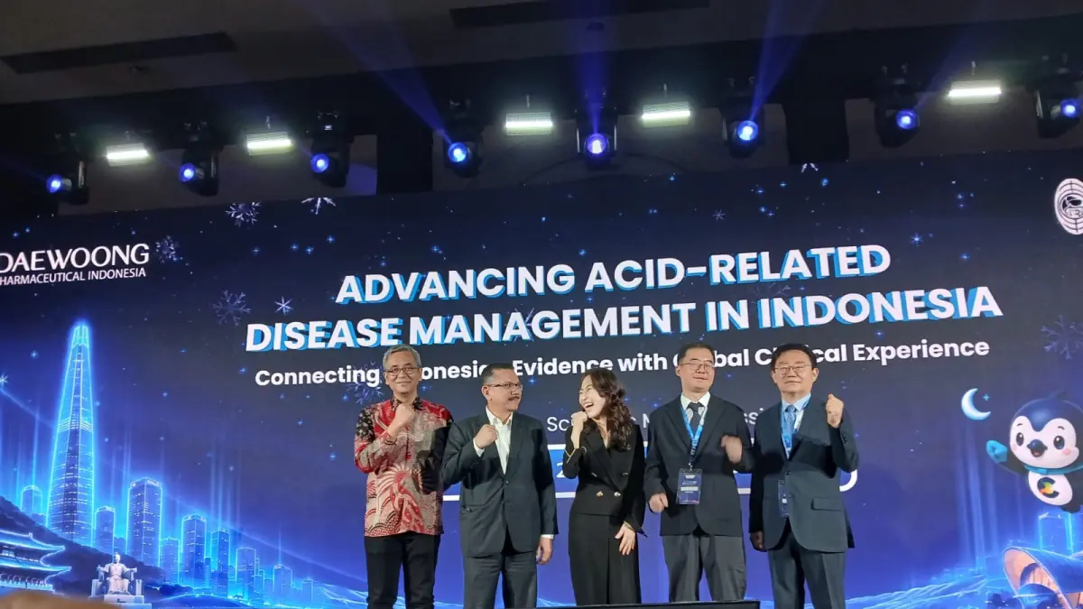 PT Daewoong Pharmaceutical Indonesia resmi meluncurkan fexuprazan, di Shangri-La Jakarta (18/9/2026).(Istimewa)