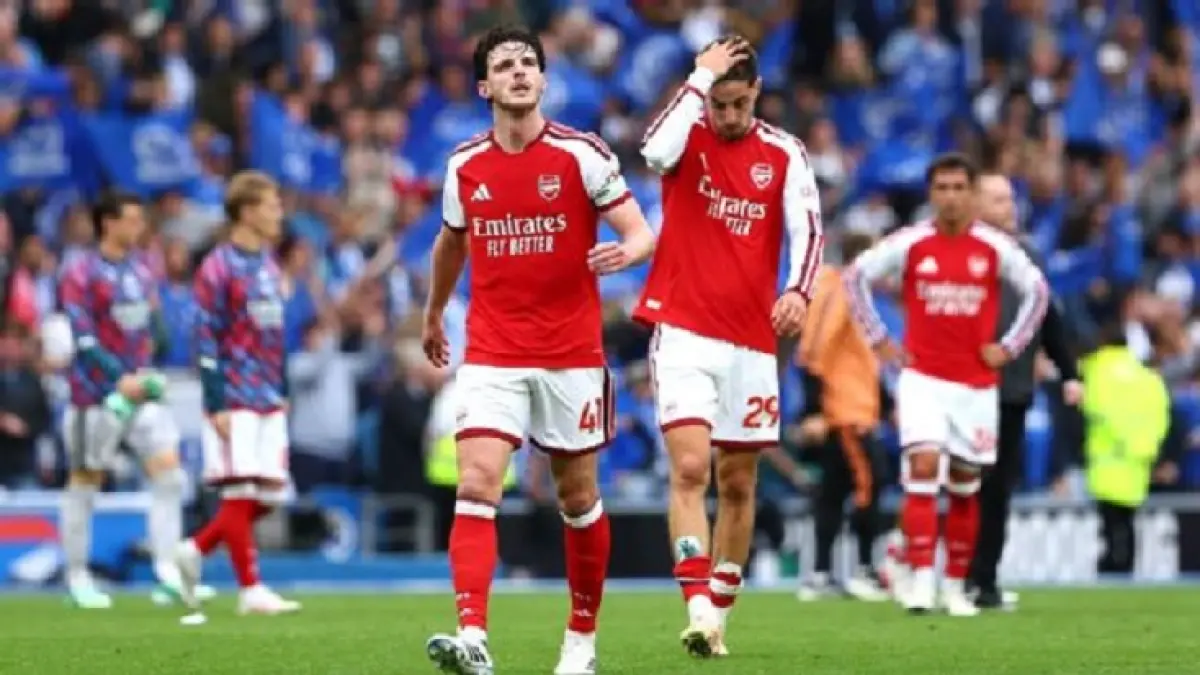 Juara bertahan Arsenal  kalah telak 3-0 di kandang Brighton. (Clive Rose/Getty Images)