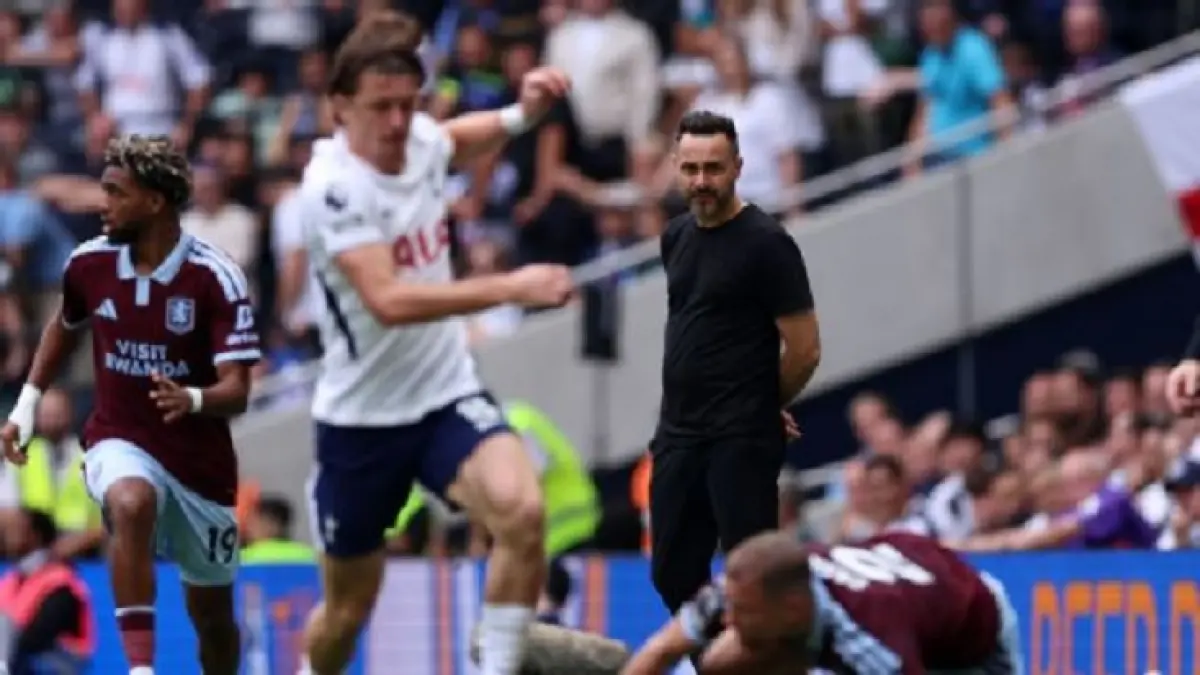 Tottenham Hotspur dipermalukan Aston Villa 3-2 di kandang sendiri pada pekan kelima Liga Premier Inggris. (Getty Image)
