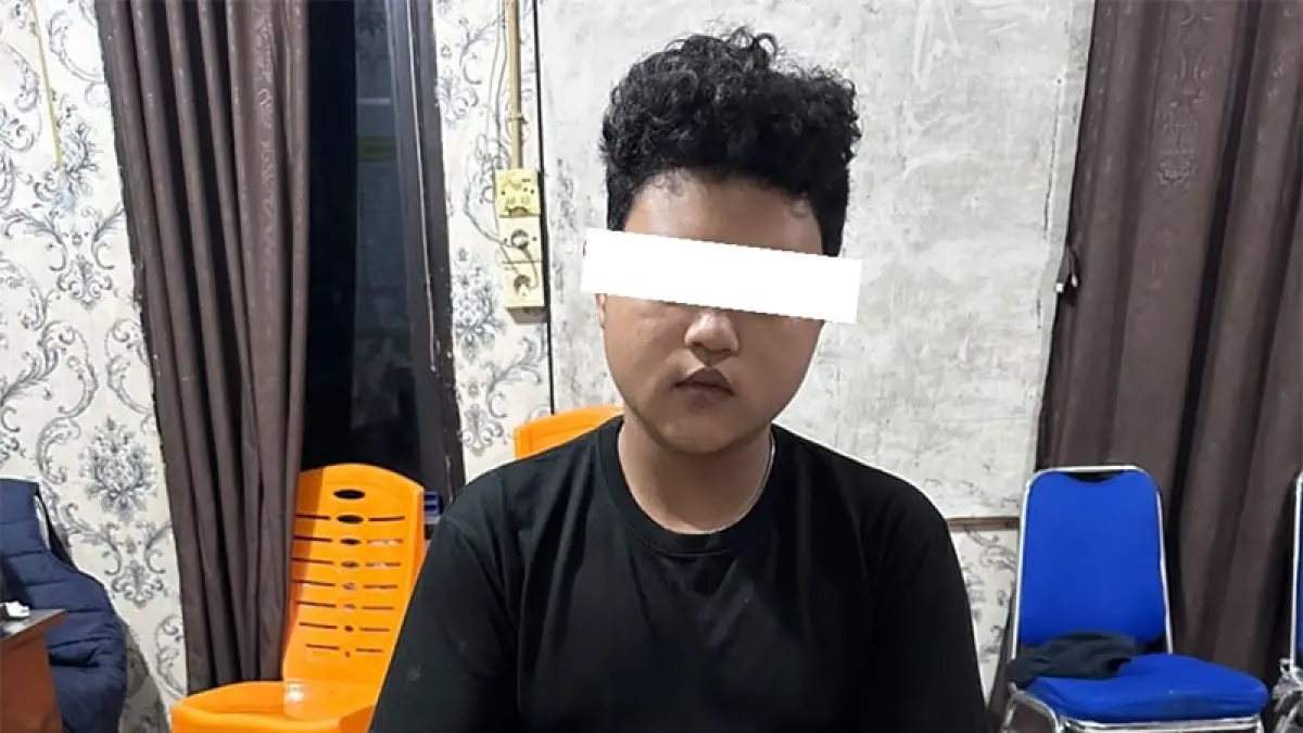 MFA (15) saat diamankan di Polsek Rupat. (Istimewa)