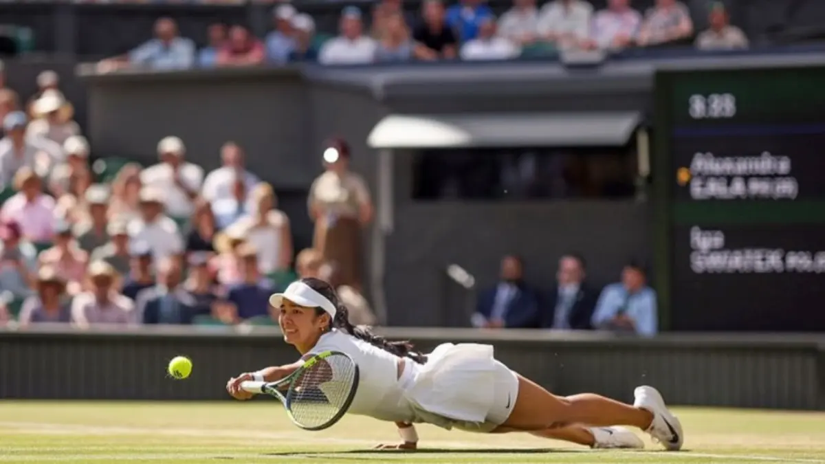 Alex Eala dalam salah satu pertandingan tenis dunia.(IG @ALEX.EALA)