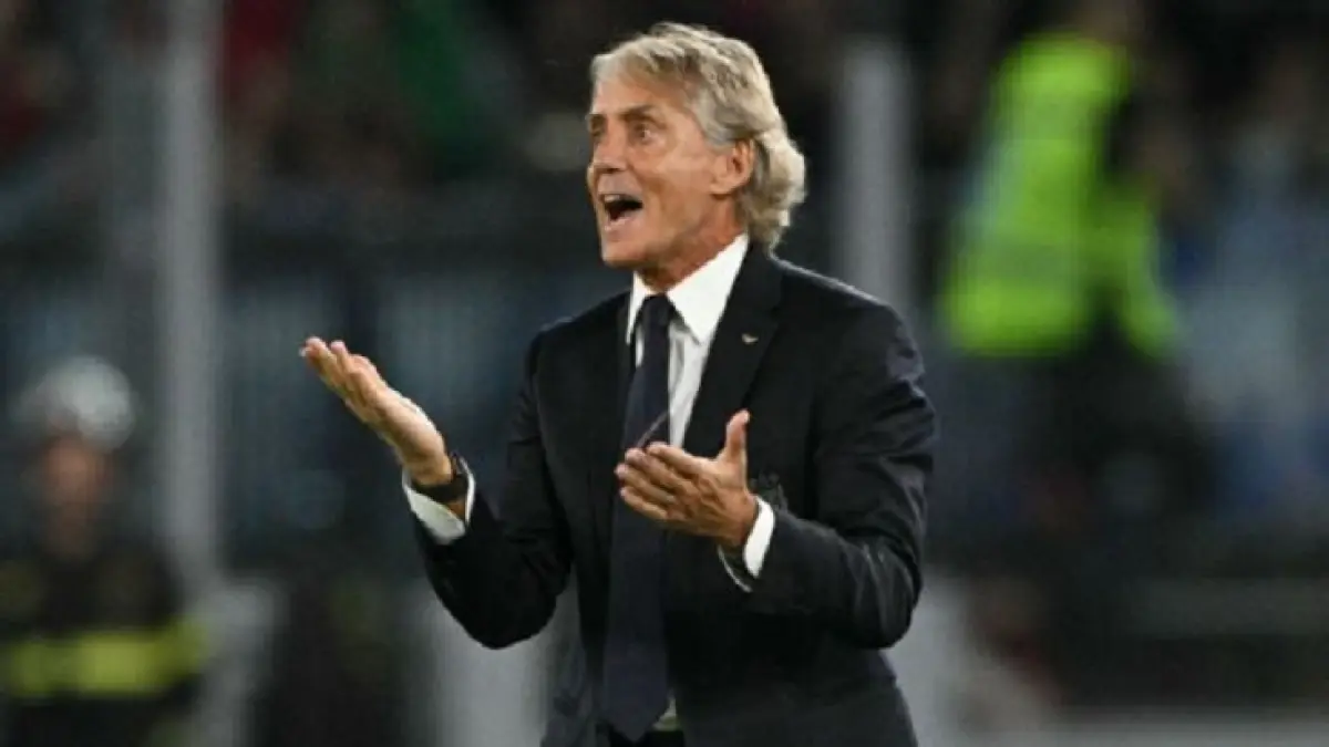 Pertandingan pertama Roberto Mancini kembali sebagai pelatih Italia berakhir dengan kekalahan dari Belgia. (Getty Images)
