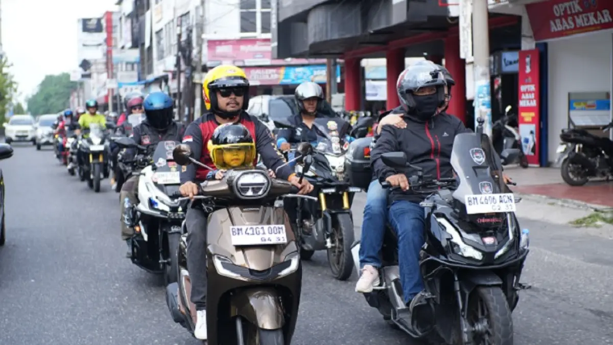 Safety riding ala Capella Honda Riau. (Istimewa)