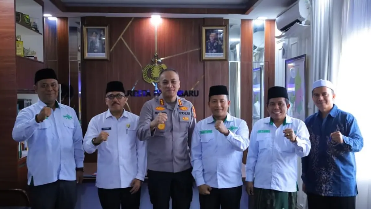 Pengurus Cabang Nahdlatul Ulama (PCNU) Kota Pekanbaru jalin kemitraan strategis bersama Polresta Pekanbaru.(Istimewa)