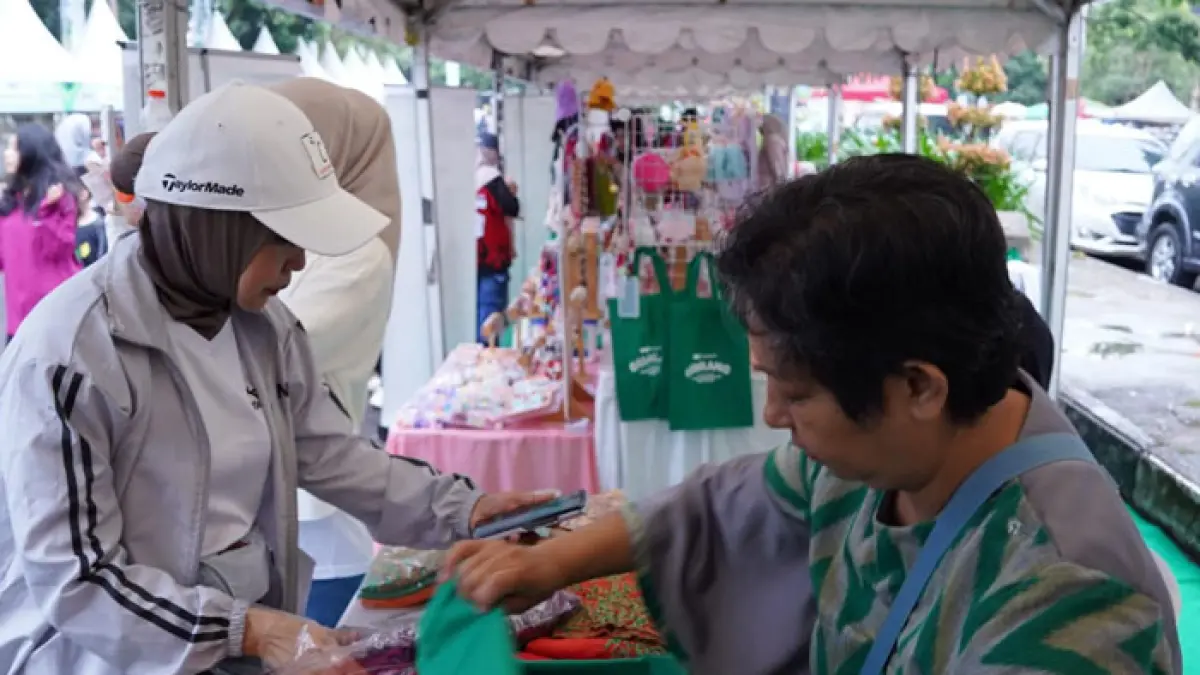 Suasana bazar Gemilang Pegadaian yang digelar belum lama ini. (Istimewa)