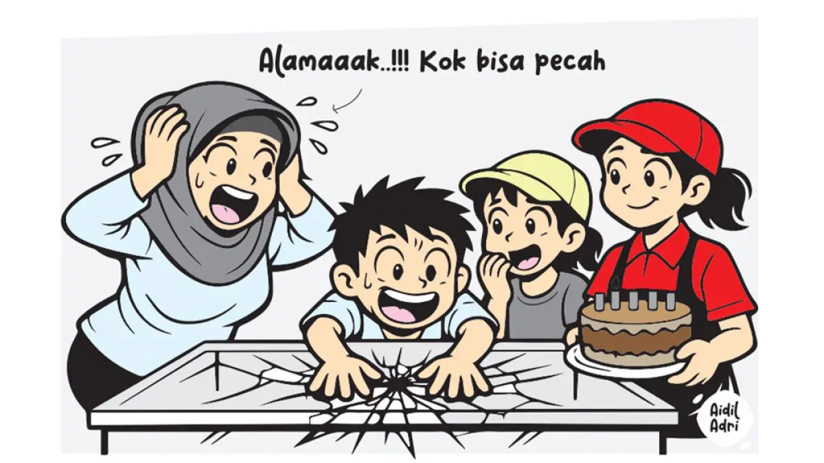 ALAMAK!!! Kaca Pecah