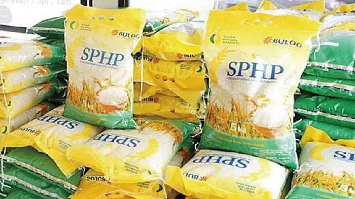Beras Stabilisasi Pasokan dan Harga Pangan (SPHP) Bulog. (Istimewa)
