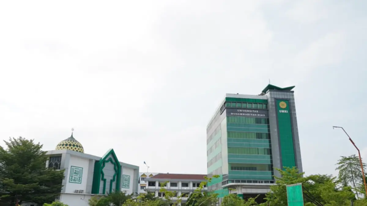 Gedung kampus Umri di Jalan Tuanku Tambusai Pekanbaru. (Istimewa)