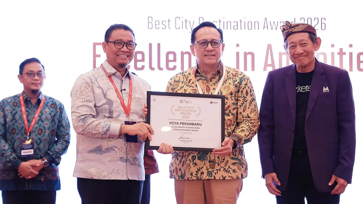 Unggul Aksesibilitas Pariwisata, Pekanbaru Raih ITMW Destination Awards 2026