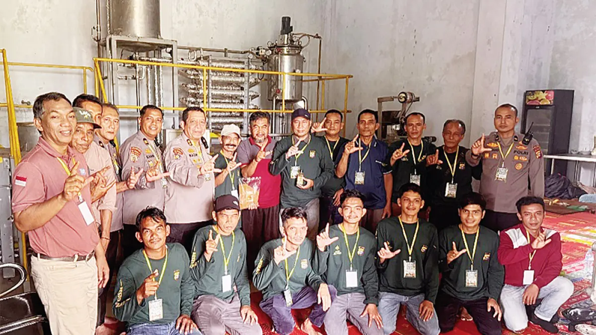 Polda Riau Latih Warga Bukit Rimbang-Bukit Baling Budi Daya Aren