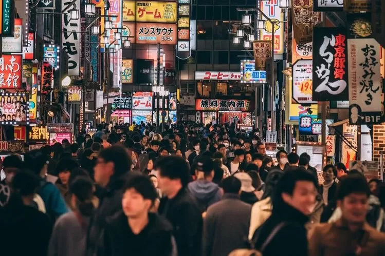 Suasana jalan di Tokyo, Jepang.