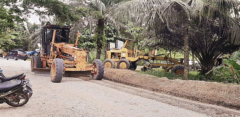 Tanah di Jalan Abdul Rab Khan, Kelurahan Bukit Timah, Kecamatan Dumai Selatan kini disetujui Direktorat Jenderal Kekayaan Negara (DJKN) dijadikan jalan umum, Senin (27/11/2023).
