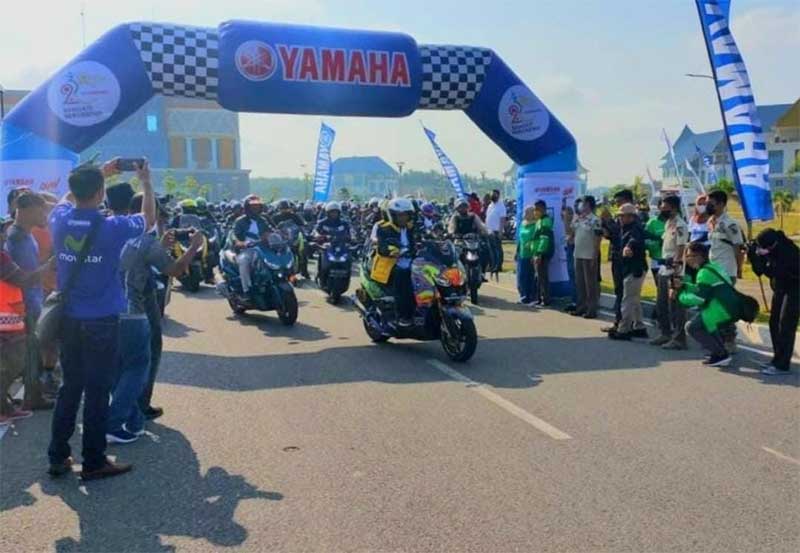 Keseruan Sunmori Yamaha bersama Pemko Pekanbaru tahun 2022 lalu.